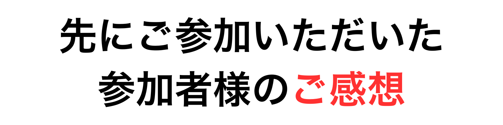 参加者の声